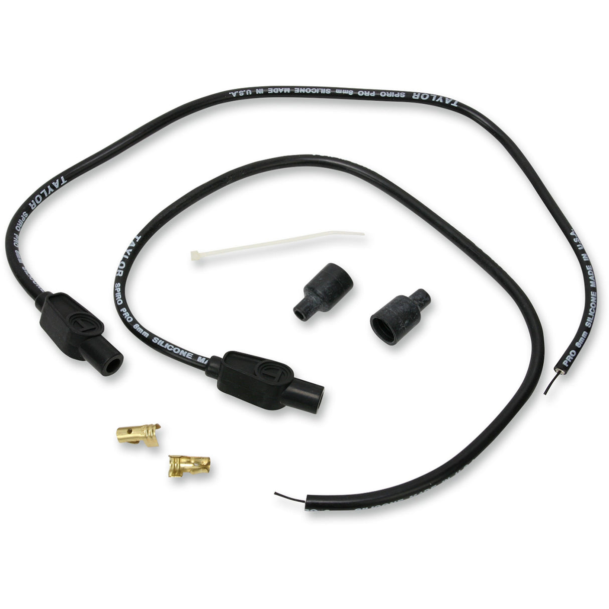 SUMAX DS-242040 76085 Universal Spark Plug Wire Kit Spark Plug Wire - 180° - Black - Universal