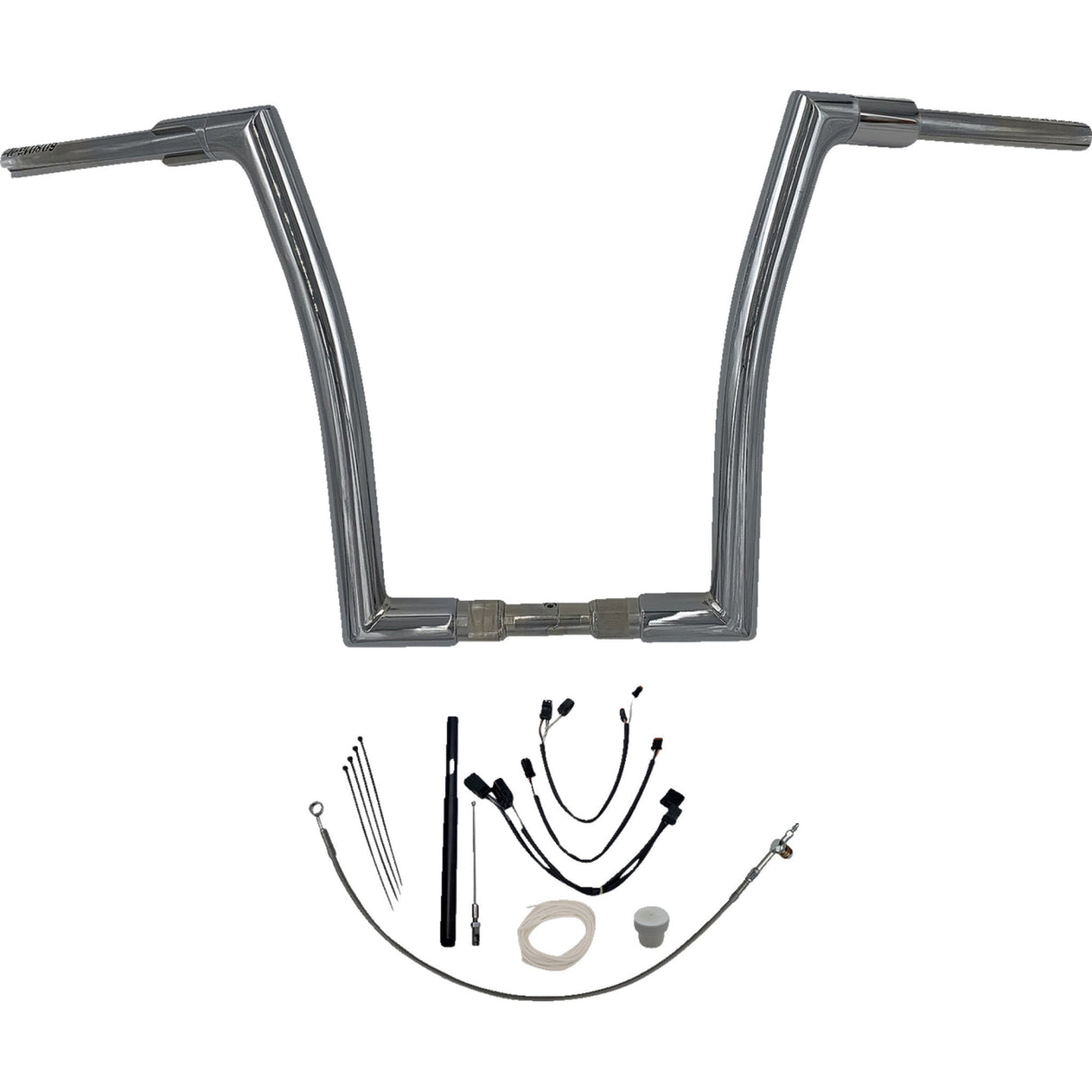 FAT Baggers INC. 1-1/2" EZ Install Flat Top Handlebar Kit 16" Chrome - 619616 For Harley Road King Special 2021-2025