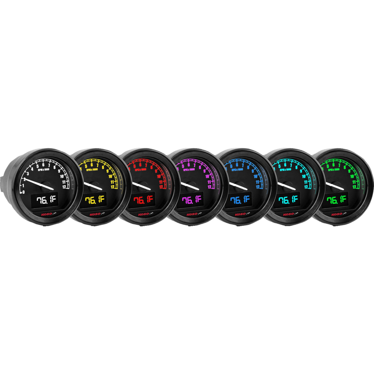 KOSO NORTH AMERICA 2211-0202 BA086101 TNT-05R Tachometer Gauge TNT-05R - Tachometer Gauge - D48