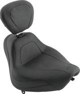 Mustang Motorcycle Mustang Fat Bob Wide Tripper Solo Seat Diamond Stitch Brown - 83014 For Harley Softail 2018-2021