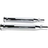 Cobra Slip-On Mufflers With Race Pro Tips 3" Chrome - 6054 For Harley Softail 2000-2006
