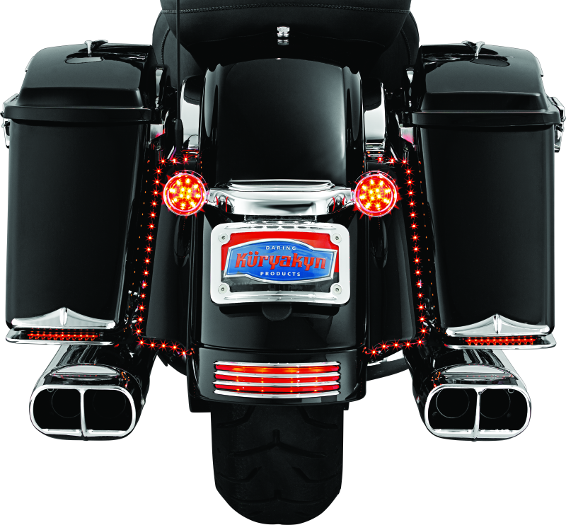 Kuryakyn Rear Fender Accents Flhx & Fltr Models Chrome - 7797 For Harley Touring 2006-2023