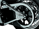 Kuryakyn 8256 Swingarm Cover Kit - Unlighted 00-07 Softail Models Chrome
