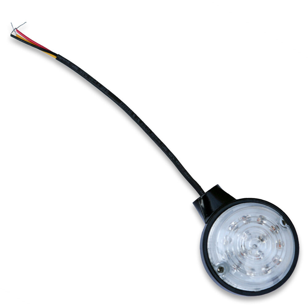 Burly Brand LED Turn Signal Clear Amber Front Black PR - B13-2502B For Harley Dyna 2000-2016