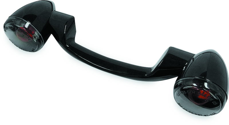Bikers Choice 491159 91-08 Touring 86-17 Flst Narrow Black Rear Turn Signal Bar Kit W/smoke Lens