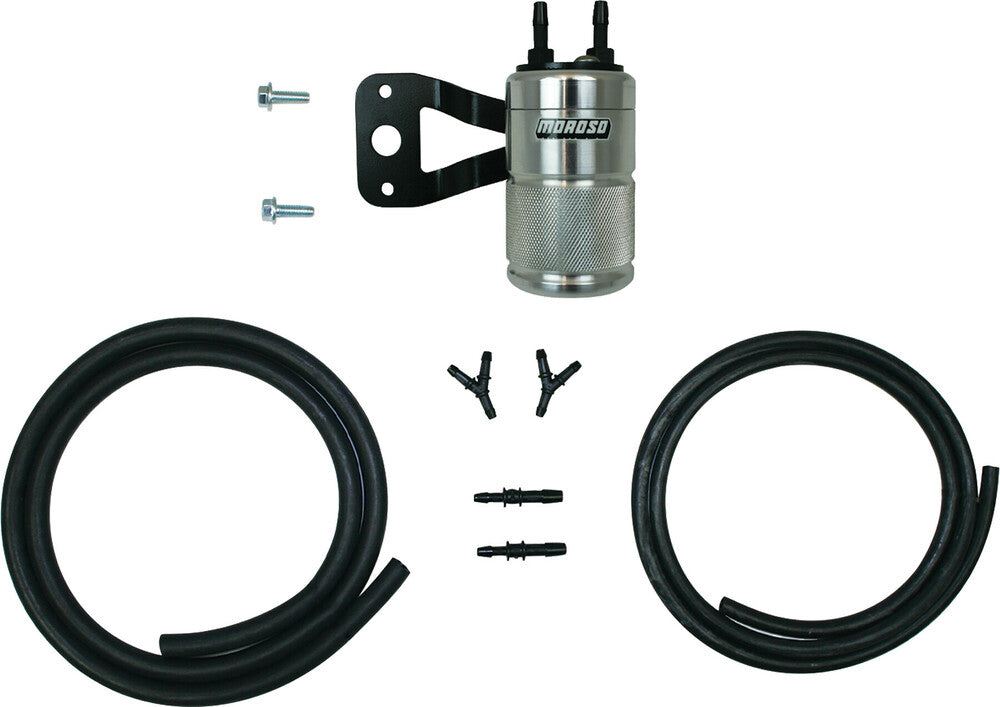 Moroso 82-9500 85713 AIR OIL SEPARATOR TWIN CAM W/STOCK AIR CLEANER POLISHED