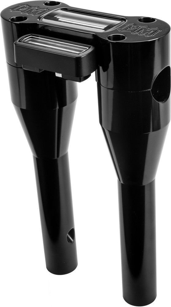 Forbidden Moto Bar Riser With HUD 9" Fxbb Black For Harley Dyna 2006-2019