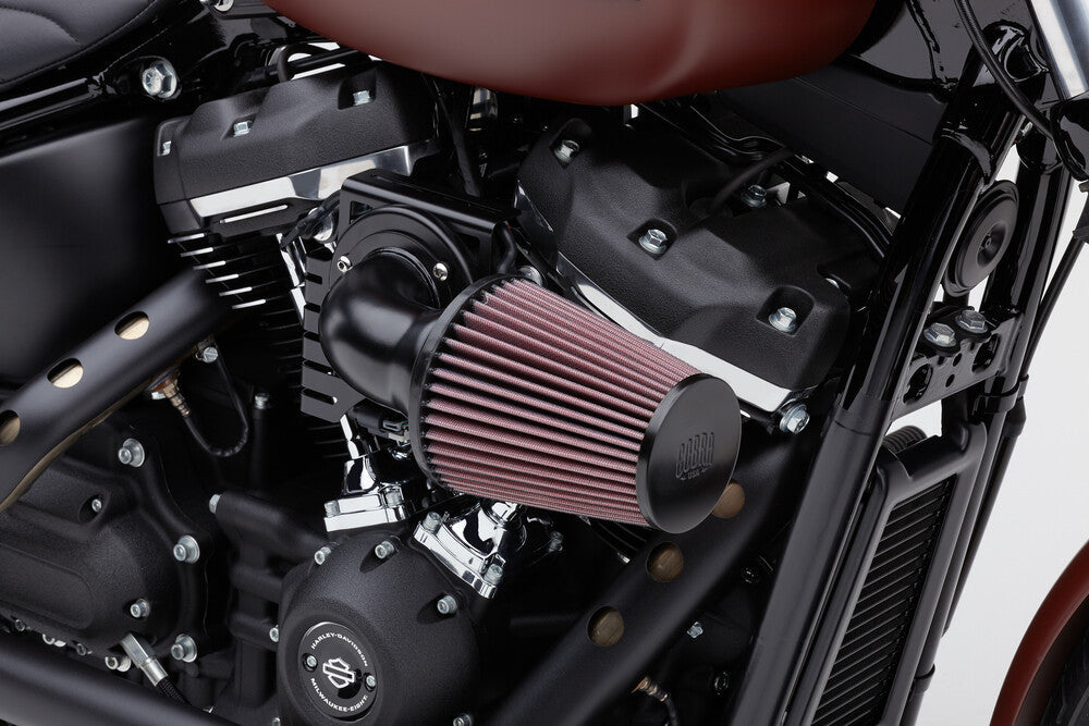 Cobra Cone Air Intake System Black Black FLH FLT - 606-0101-06B-SB For Harley Softail 2018-2024