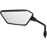 EMGO 0640-0696 20-49222 OEM-Style Replacement Mirror Mirror - Side View - Polygon - Black - Left