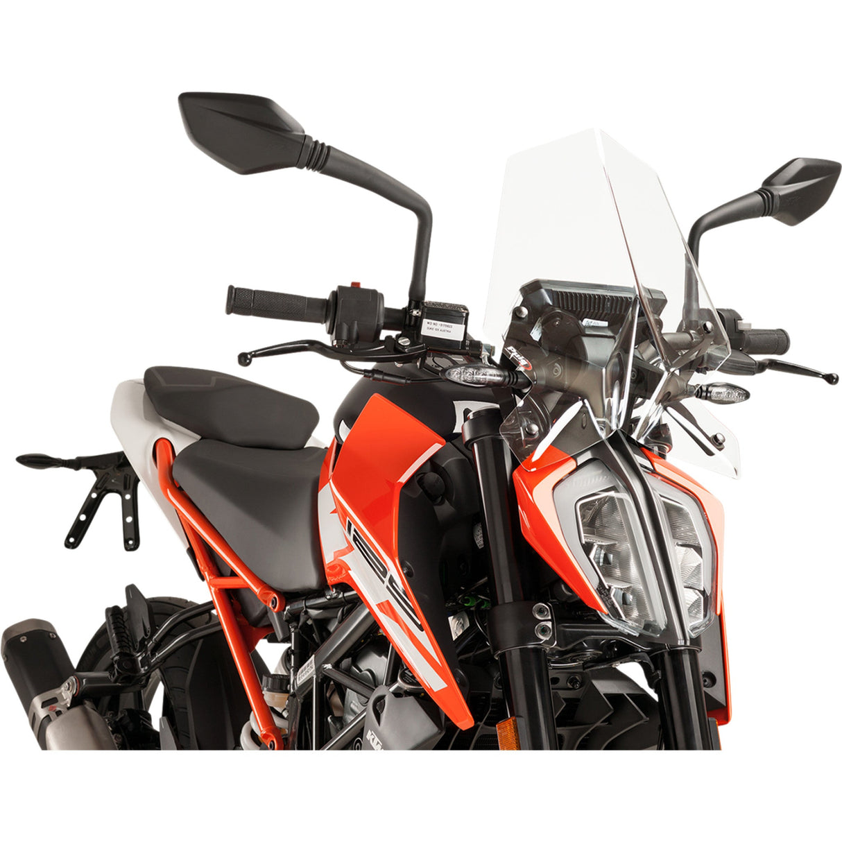 Puig Hi-Tech Parts New Generation Windshield - 9514W KTM 125 Duke / 390 Duke 2017-2022