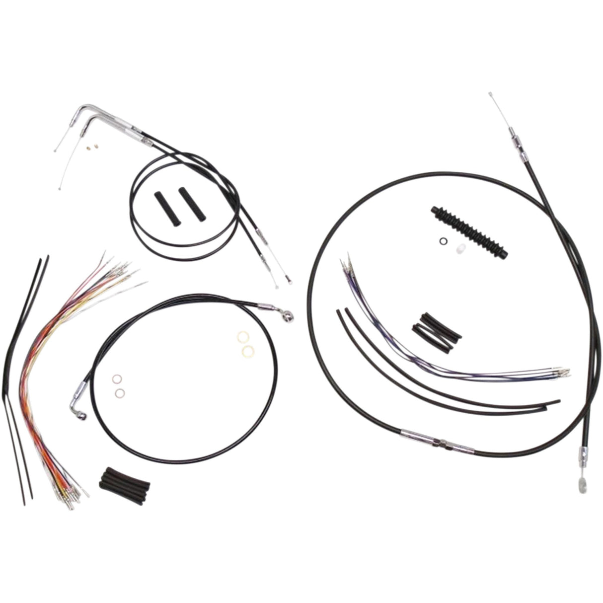Magnum Shielding Cable Kit - 489442 For Harley Softail / 15th Anniversary 2000-2006