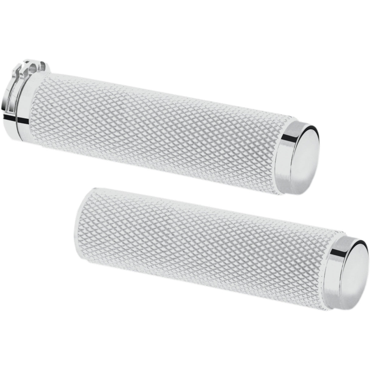 PINGEL 0630-0451 62196 Billet Grips - Knurled - Chrome