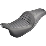 Saddlemen Slim Roll & Pleat Seat Black - 808-07B-161 For Harley Touring 2008-2025