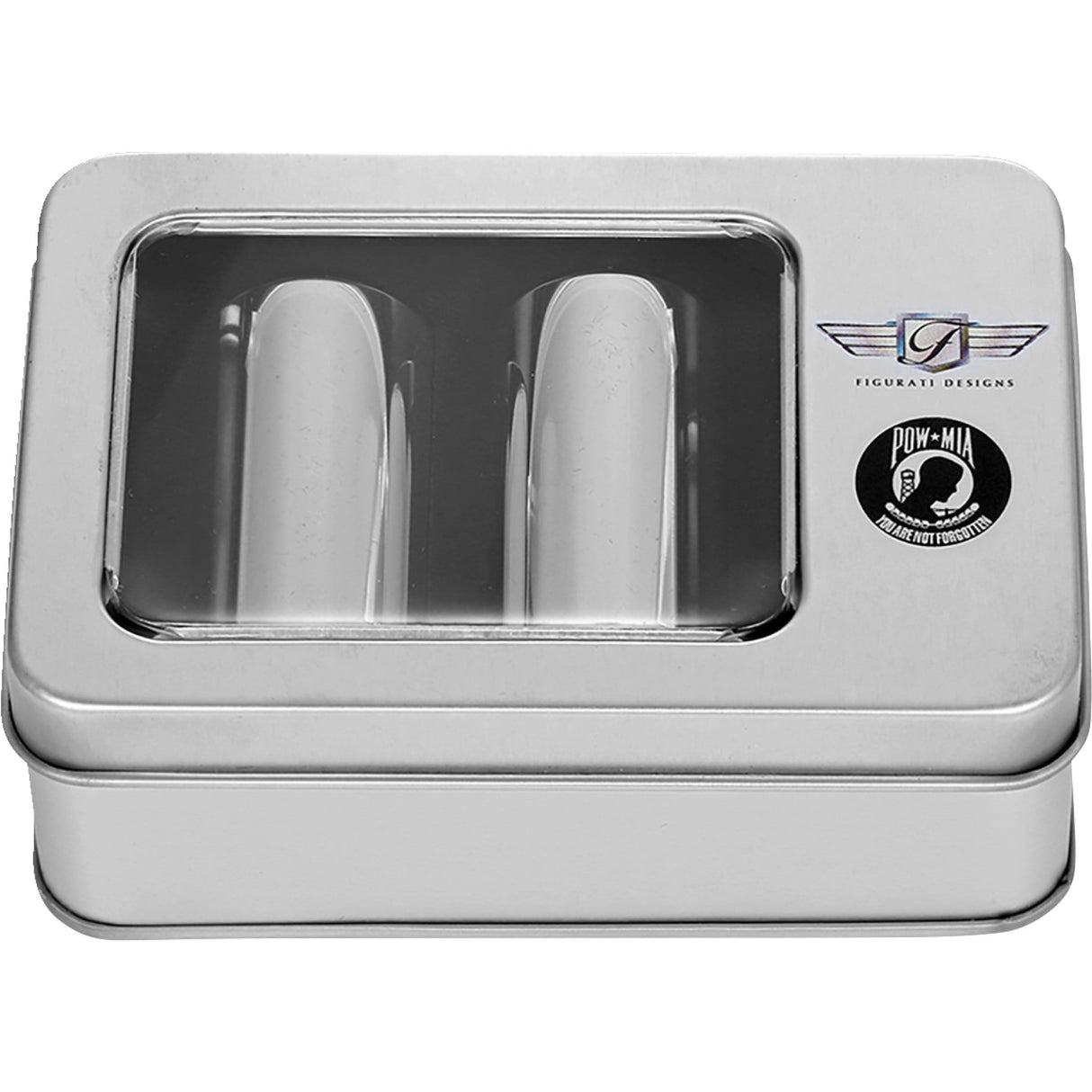 FIGURATI DESIGNS 3550-0349 FD50-DC-2545-SS Docking Covers pow mia - long - silver