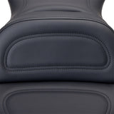 Saddlemen Explorer™ Seat Explorer™ With Backrest Stitched Black - 807-03-030 For Harley Sportster 2004-2020 (4.5G Tank)
