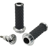 BILTWELL 0630-2323 6605-105-01 Alumicore Grips Grips - Alumicore - TBW - Chrome