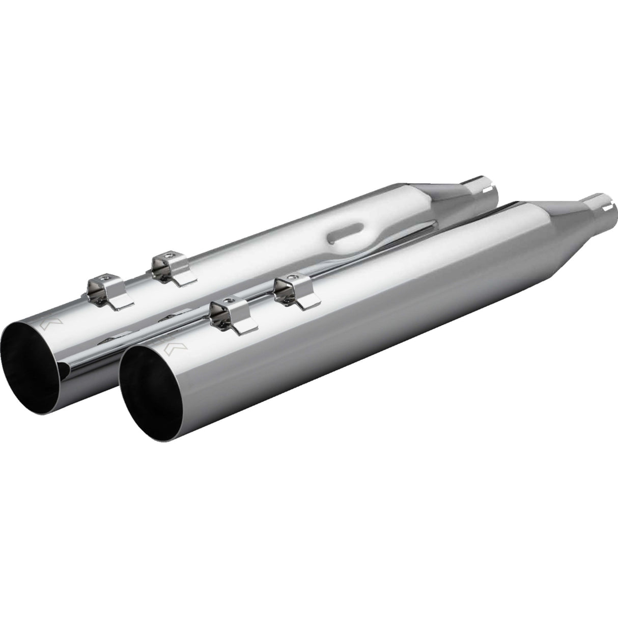 Khrome Werks HP-Plus® Slip-On Mufflers Straight Cut 4" Trike Twin Cam Chrome - 40FST-1021-CHR For Harley Touring 1995-2025