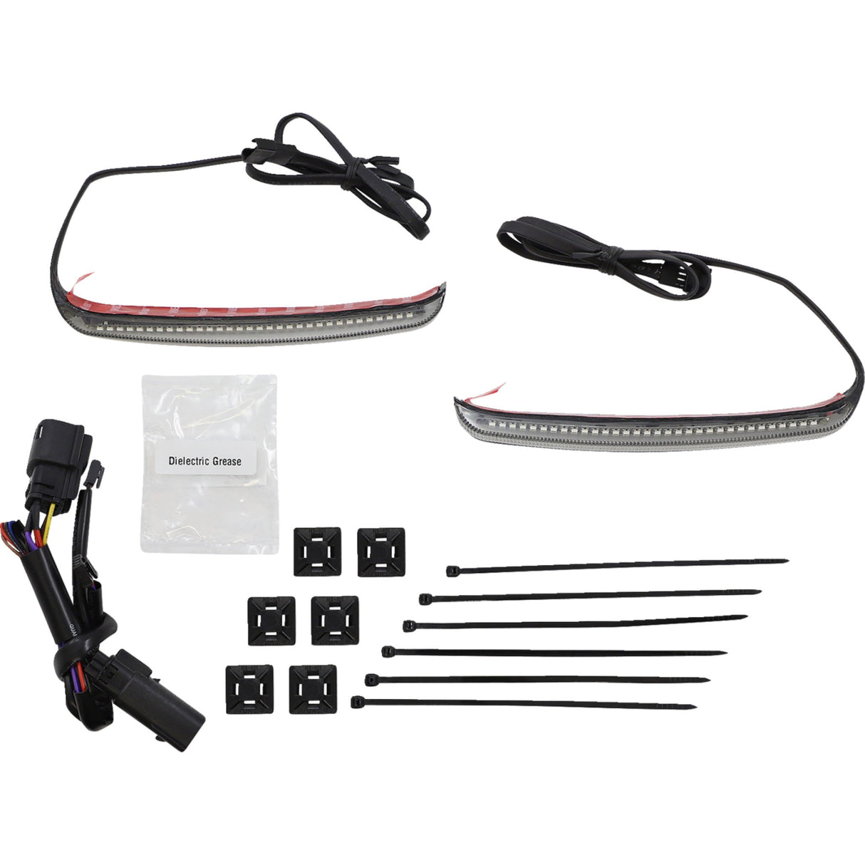 Ciro Bag Blades® Accent Lights Amber Turn Signals Smoke Lens - 40068 For Harley Touring 2014-2024