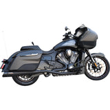 Bassani Xhaust True Dual Exhaust System Black - 8H16SB For Indian Challenger 2020-2025