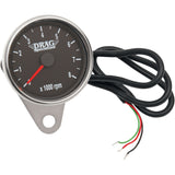 DRAG SPECIALTIES 2.4" Mini Electronic Tachometer - Backlit LED Face