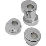 LA CHOPPERS 0602-0572 LA-7400-10 Angled Handlebar Riser Bushing Kit - Riser Adapter - 10° - Chrome