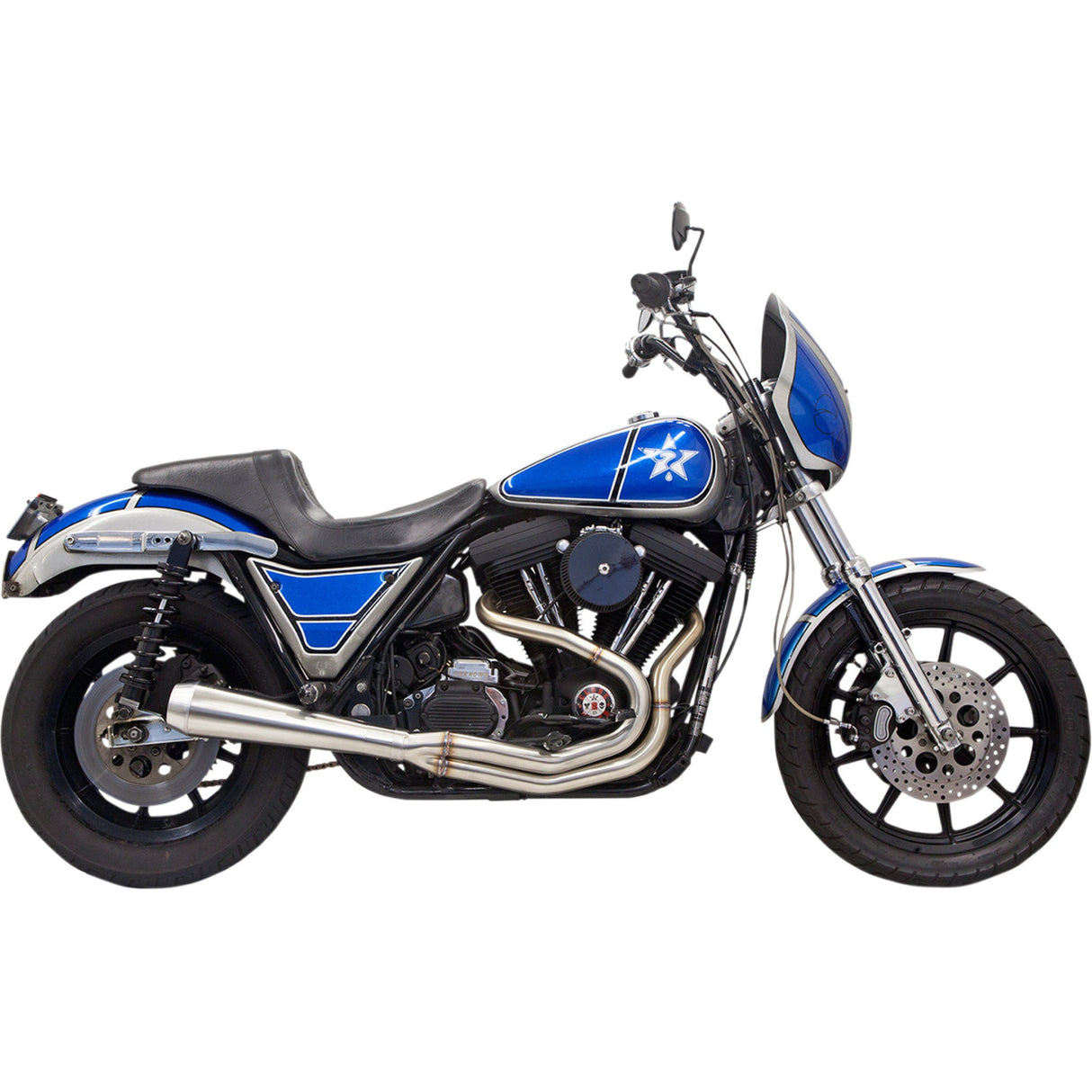 Bassani Xhaust Road Rage III 2-Into-1 Exhaust System - 1FXRSS For Harley 1987-1994