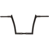 FAT Baggers INC. 1-1/4" EZ Install Pointed Top Handlebar 12" Black - 906012-B For Harley Road Glide 2015-2022