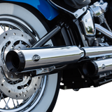 Grand National Race Mufflers for Softail - Chrome - 1801-1362
