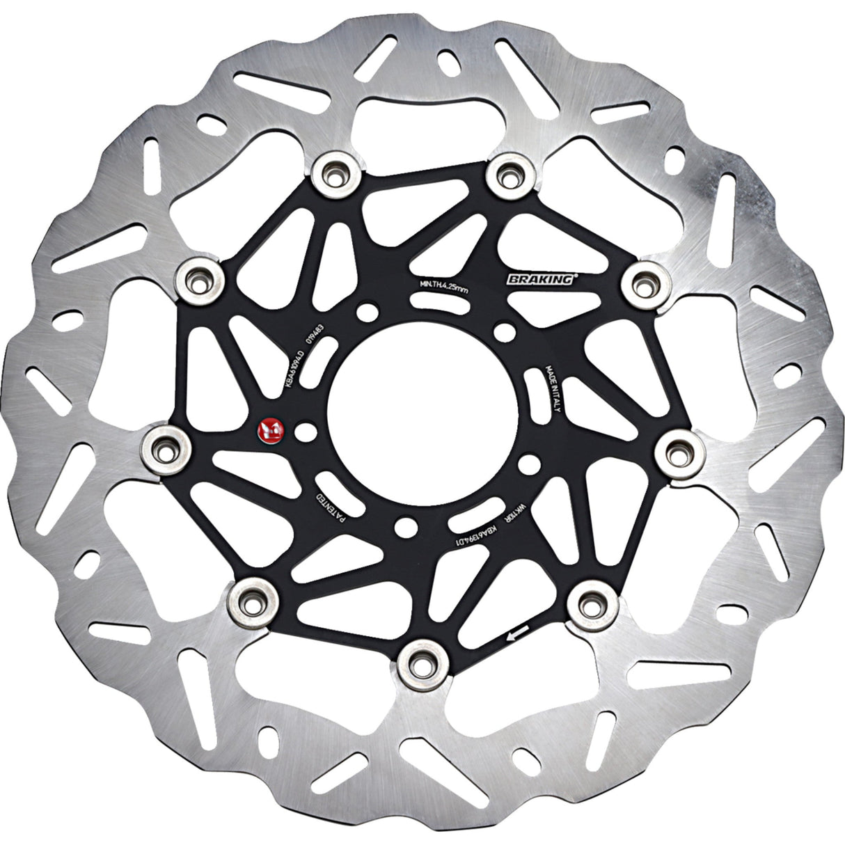BRAKING 1710-3470 WK110R SK2 Series Rotors SK2 Brake Rotor - Ducati