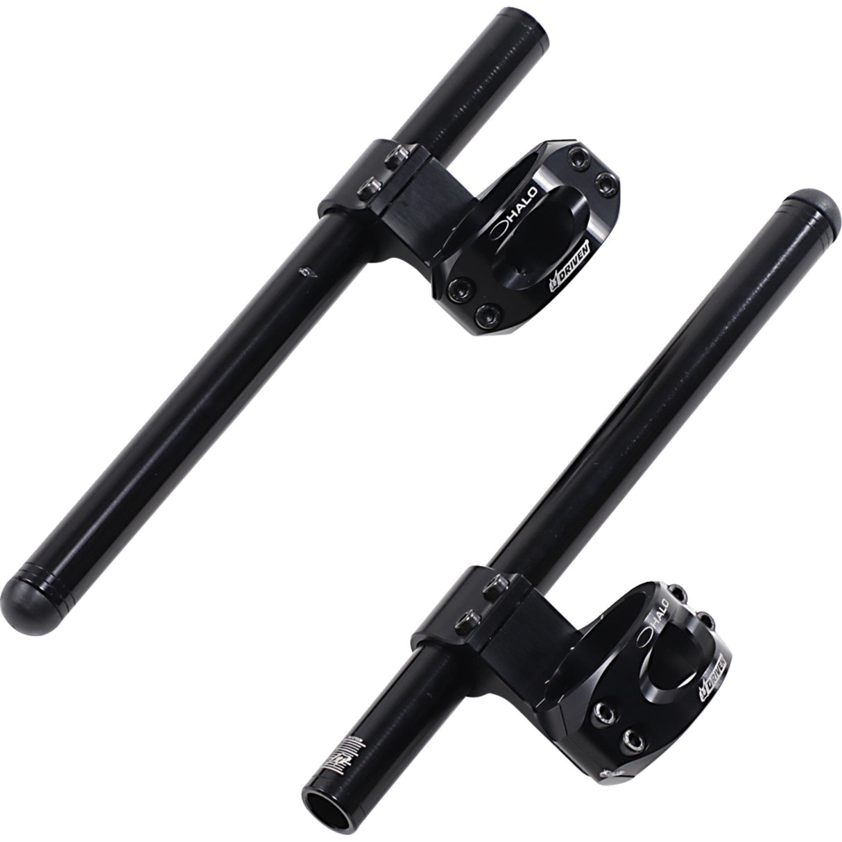 DRIVEN RACING 0601-5179 DHCLOR-47BK Halo Clip-On Handlebar Handlebar - Clip-On - Halo - Riser - 47 mm - Black