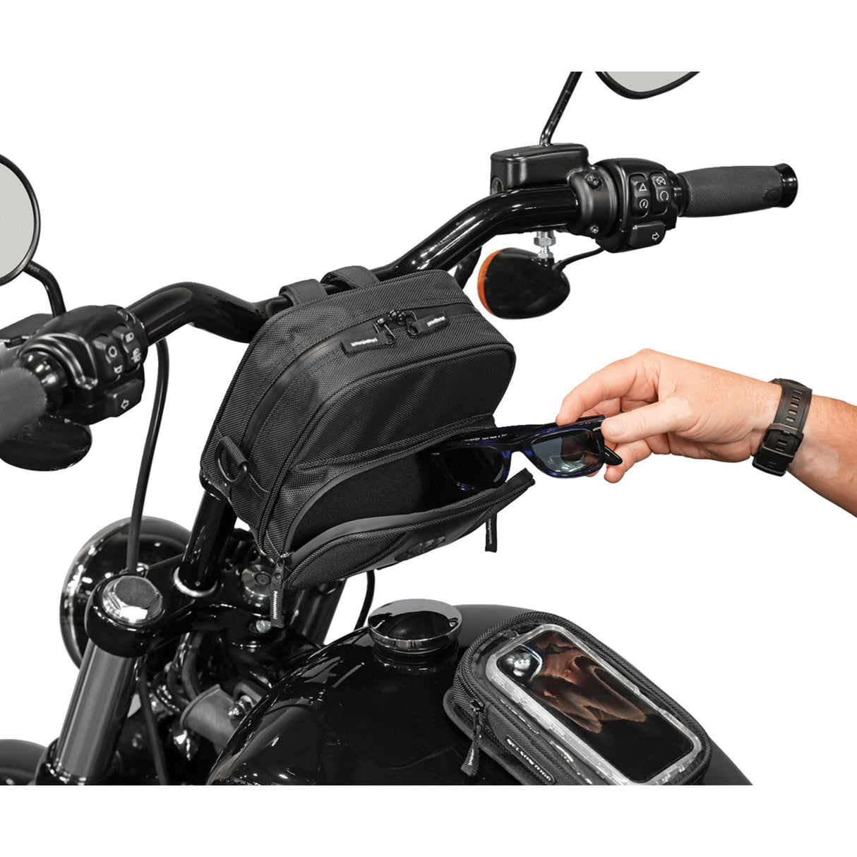 NELSON RIGG 2851-0549 NR-100 Route 1 Highway Handlebar Bag black