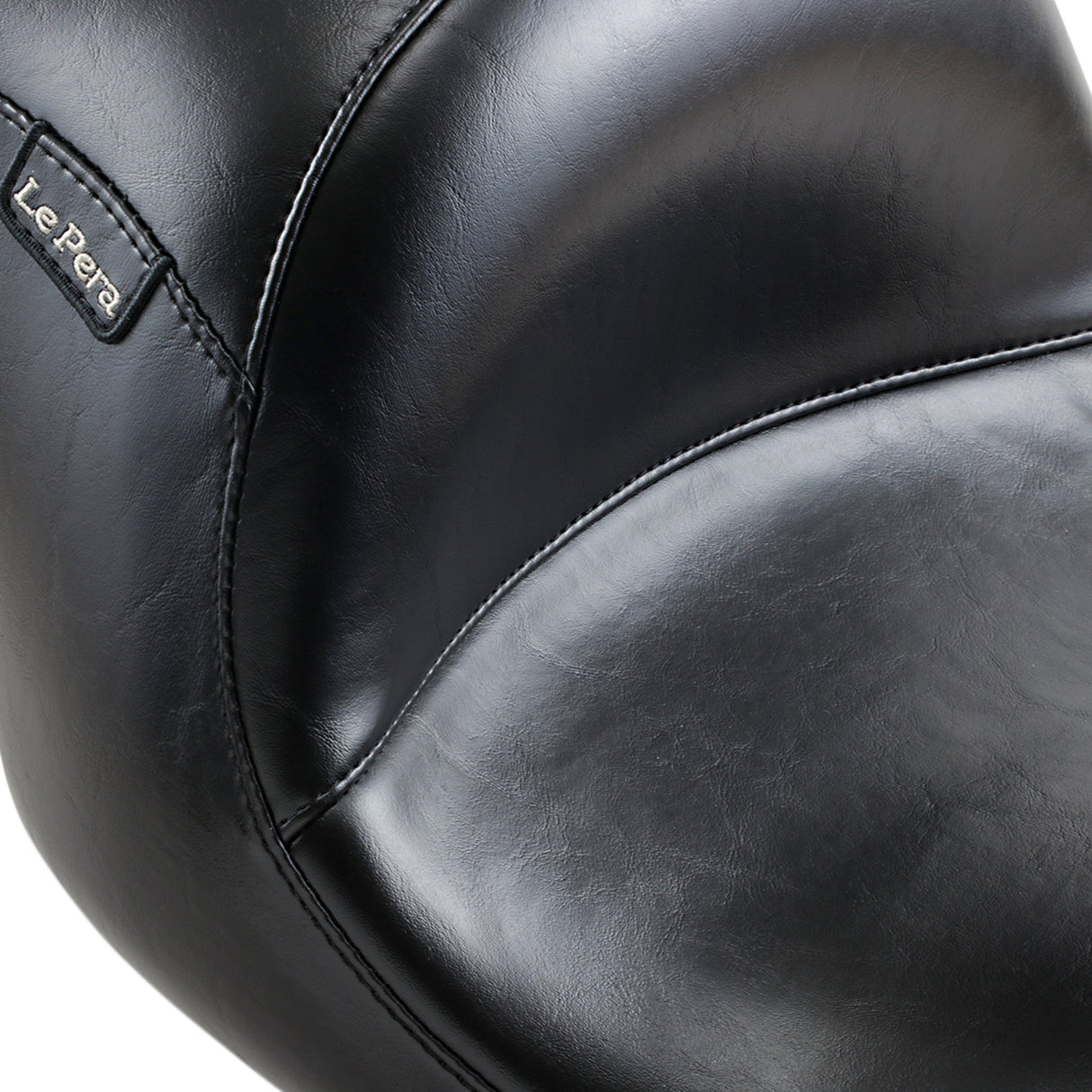 LePera Maverick Up-Front Seat Without Backrest Smooth Black - LKU-957S For Harley Touring 2008-2023