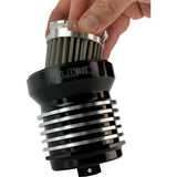 PC Racing Flo® "Spin-On" Oil Filter Black With Cooling Fins - PCS1BC For Harley Street 2015-2020 | Honda Motorcycles 1982-2026