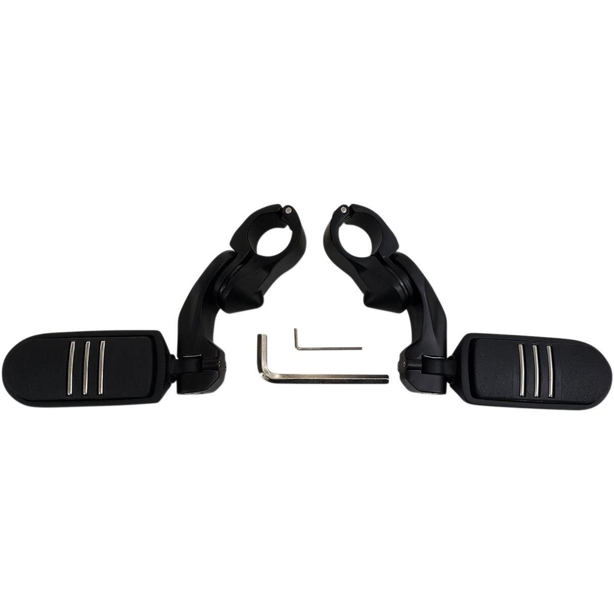 RIVCO PRODUCTS 1624-0365 MV150MB Highway Pegs With Mounting Arms Highway Peg Mount - Black