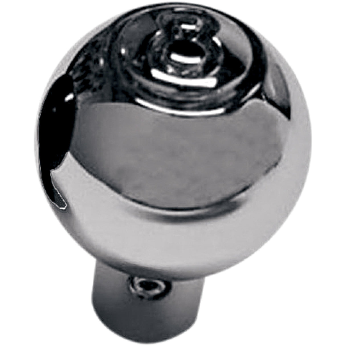 JOKER MACHINE 0657-0010 02-58 Billet Choke Cable Knob — Eight Ball - Chrome