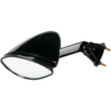 EMGO 0640-0362 20-43062 OEM-Style Replacement Mirror Mirror - Side View - Cat Eye - Black - Left