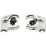 JOKER MACHINE 2020-2143 05-220-3 Fork Mount Turn Signals - 39 mm - Amber - Chrome