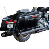S&S Cycle 4-1/2" MK45 Performance Mufflers Black With Black Thruster - 550-0621 For Harley Touring 1995-2016
