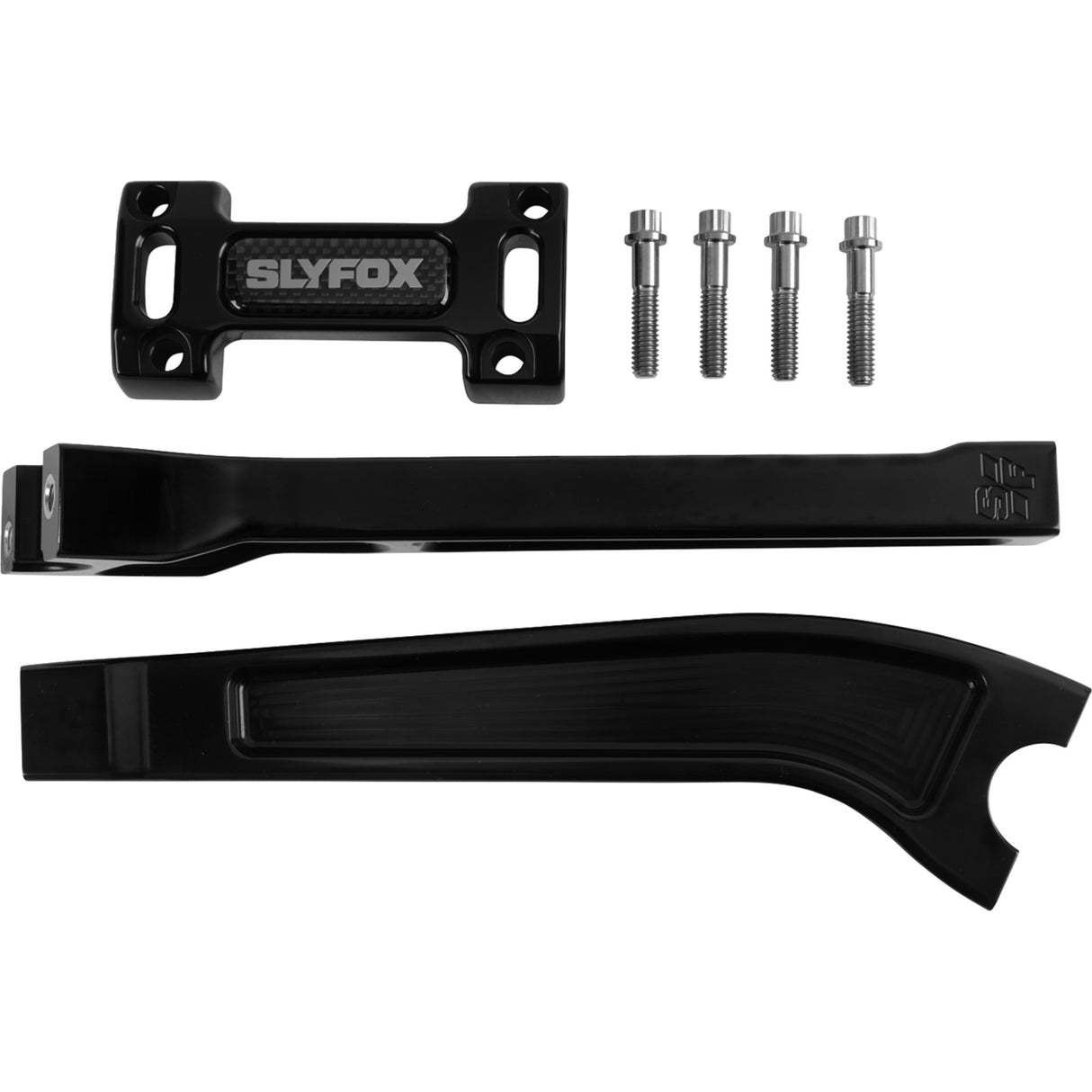 SLYFOX 0602-1546 SF-1004-10-R Handlebar Riser Kit pullback - 1-1/8" clamping - 10" rise - raw