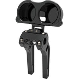 LA Choppers Dual Gauge Mount For Performance Risers Dual Black - LA-7397-03B For Harley Road Glide 2015-2022