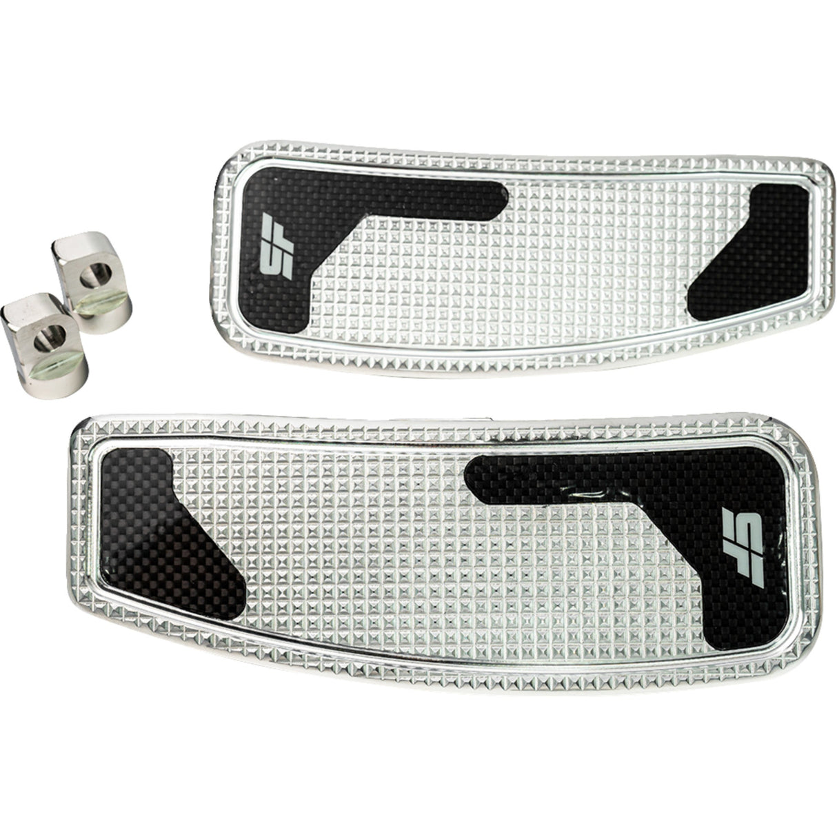 Slyfox Mini Floorboards Chrome Polished Male Mount - SF-906-00-2 For Harley Motorcycles 1986-2023