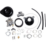 S&S CYCLE 1001-0086 110-0146 Super E Carburetor with Stealth Air Cleaner Kit - Gloss Black - Evolution Big Twin