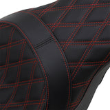 DRAG SPECIALTIES Forward Positioned Predator Seat 2-Up - FL '08-'23