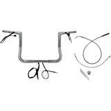 FAT Baggers INC. 1-1/4" EZ Install Flat Top Handlebar 12" Chrome - 749012 For Harley Street Glide 2023-2026