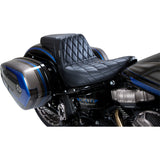 LePera Kickflip Seat — Diamond Black - LYR-590DM For Harley Softail 2018-2023