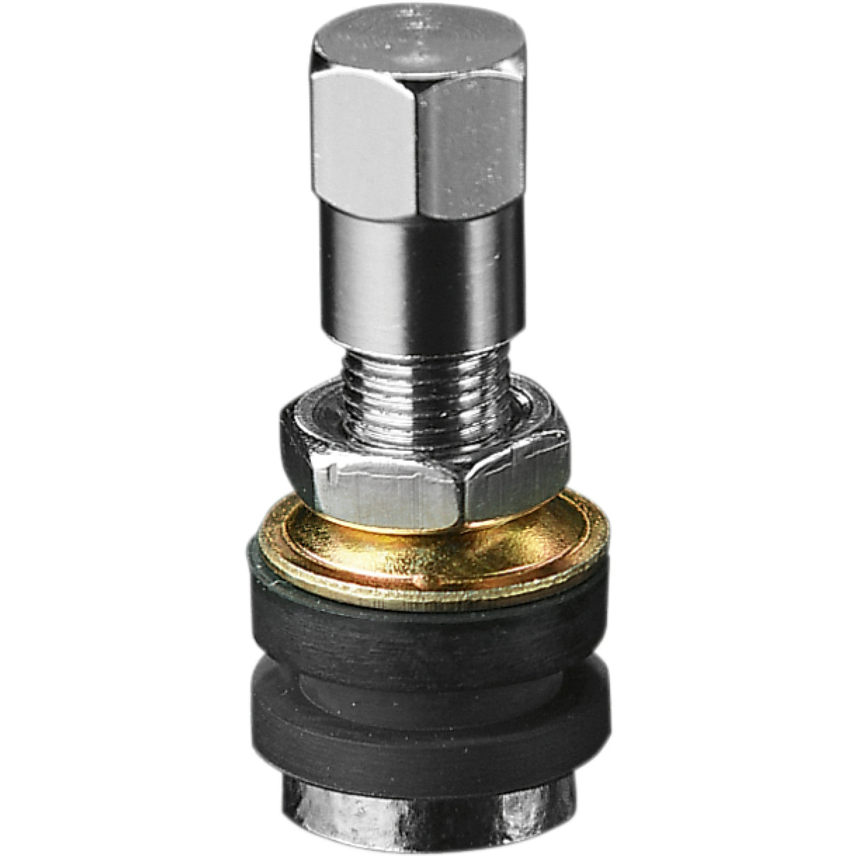Parts Unlimited Metal Valve Stem Straight Chrome 1-3/16"