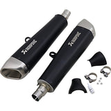 AKRAPOVIC 1811-3942 S-T12SO2-HCQTBL Titanium Slip-On Line Muffler Black Titanium Mufflers