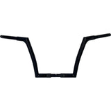 FAT BAGGERS INC. 0601-6342 748012-B 1-1/4" EZ Install Flat Top Handlebar - 12" - Black