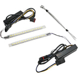 CUSTOM DYNAMICS 2040-2024 CDVENT-TF-AWKIT Batwing Vent Insert LED Light Kit - Fairing Vent Trim - White/Amber