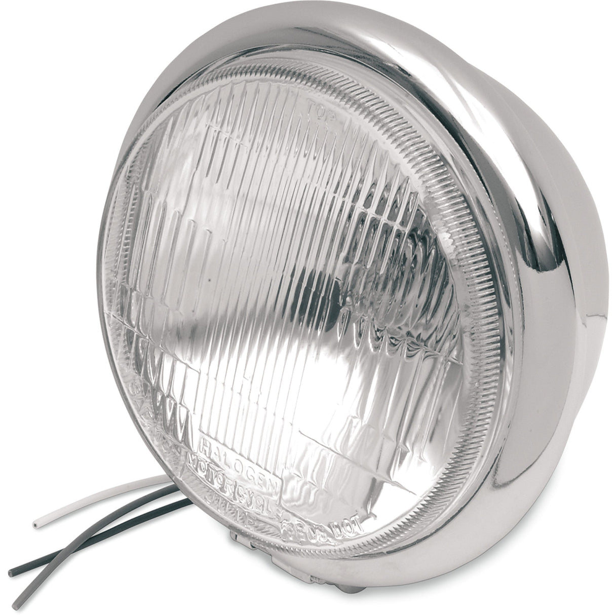 DRAG SPECIALTIES DS-280035 5-3/4" Headlight Assemblies — Headlight Bottom Mount H4 Headlight - 5-3/4" - Chrome